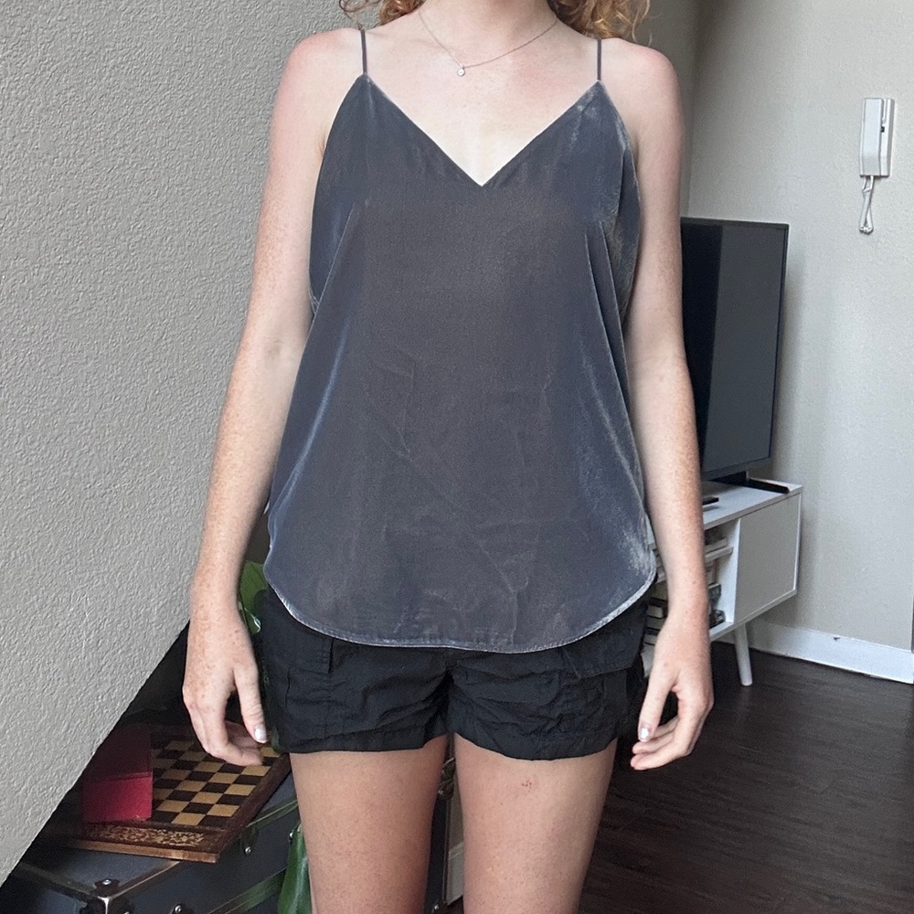 Express Velvet Gray Tank Top